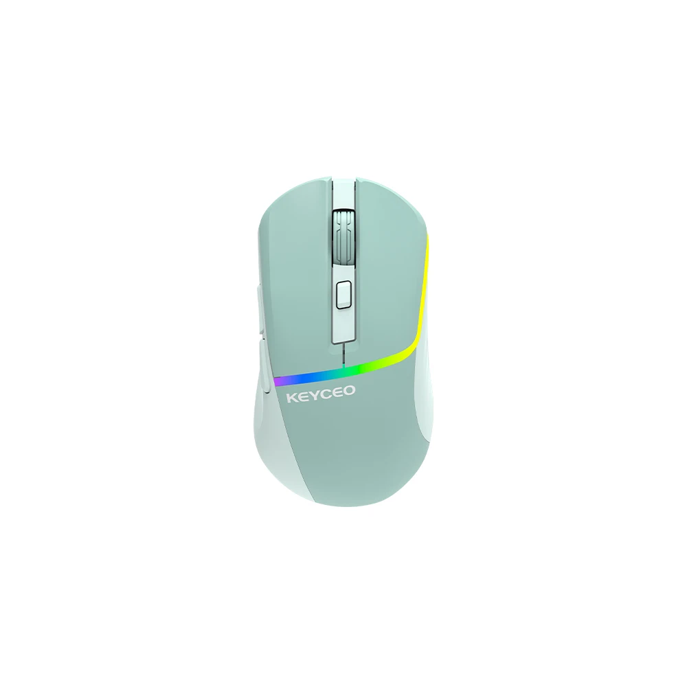 KY-M1056WBR OEM 2.4G + BT + USB três modos RGB bateria recarregável para jogos 6 níveis dpl ajustável para escritório PC desktop laptop 1