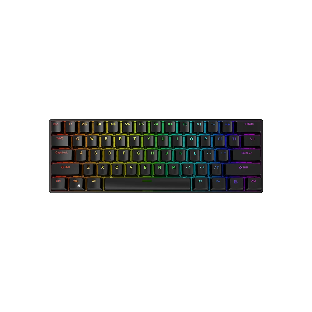 KY-MK221USB 62 Keys New Magnetic Axis Keyboard Popular axes Wired connection Ultra-low latency Excellent key feel  Rapid Trigger Mechanical Keyboard magnetic switch  for Pc Laptop 1