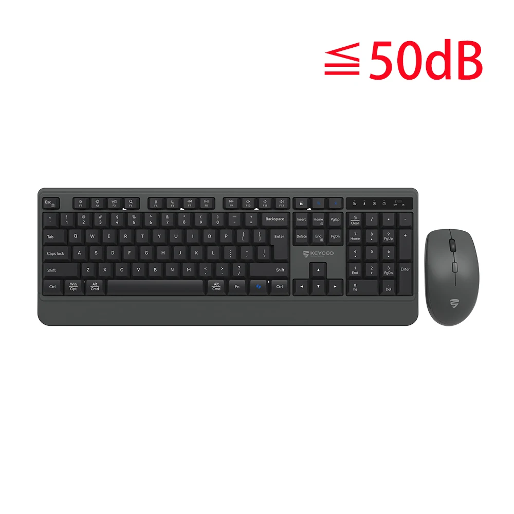 KY-4660WB Combo de mouse de teclado inalámbrico silencioso de tamaño completo Nuevo actualización de batería larga duradera establo 1