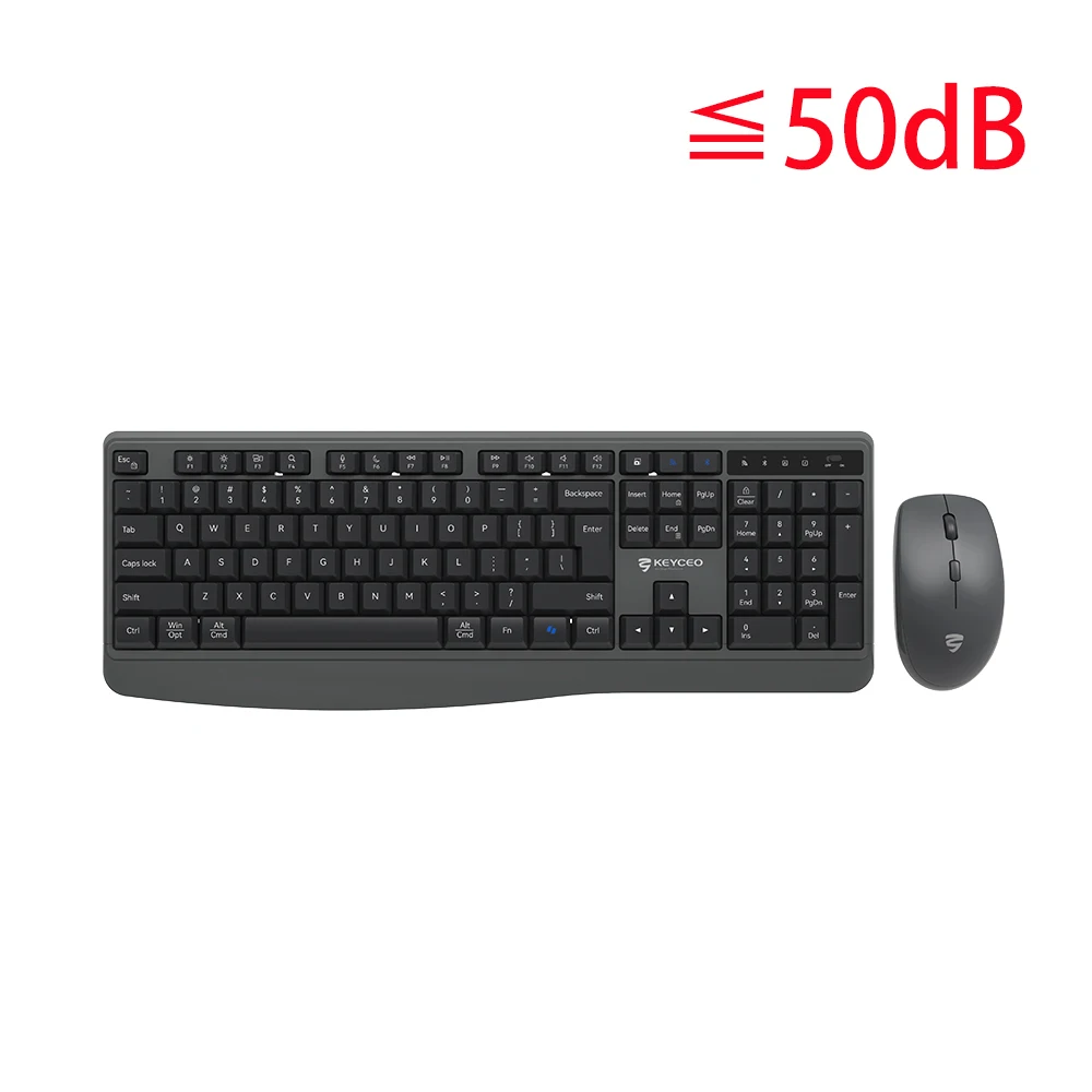 KY -4650WB Combo de mouse de teclado inalámbrico silencioso: nueva actualización con teclado de tamaño completo duración de batería larga duradera 1