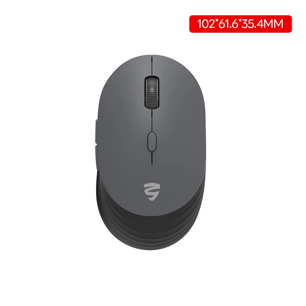 KY-M828 Wireless Mouse with Replaceable Battery High-Precision Sensor Multi-Device Mouse for Computer Laptop iPad MacBook (Black) 1