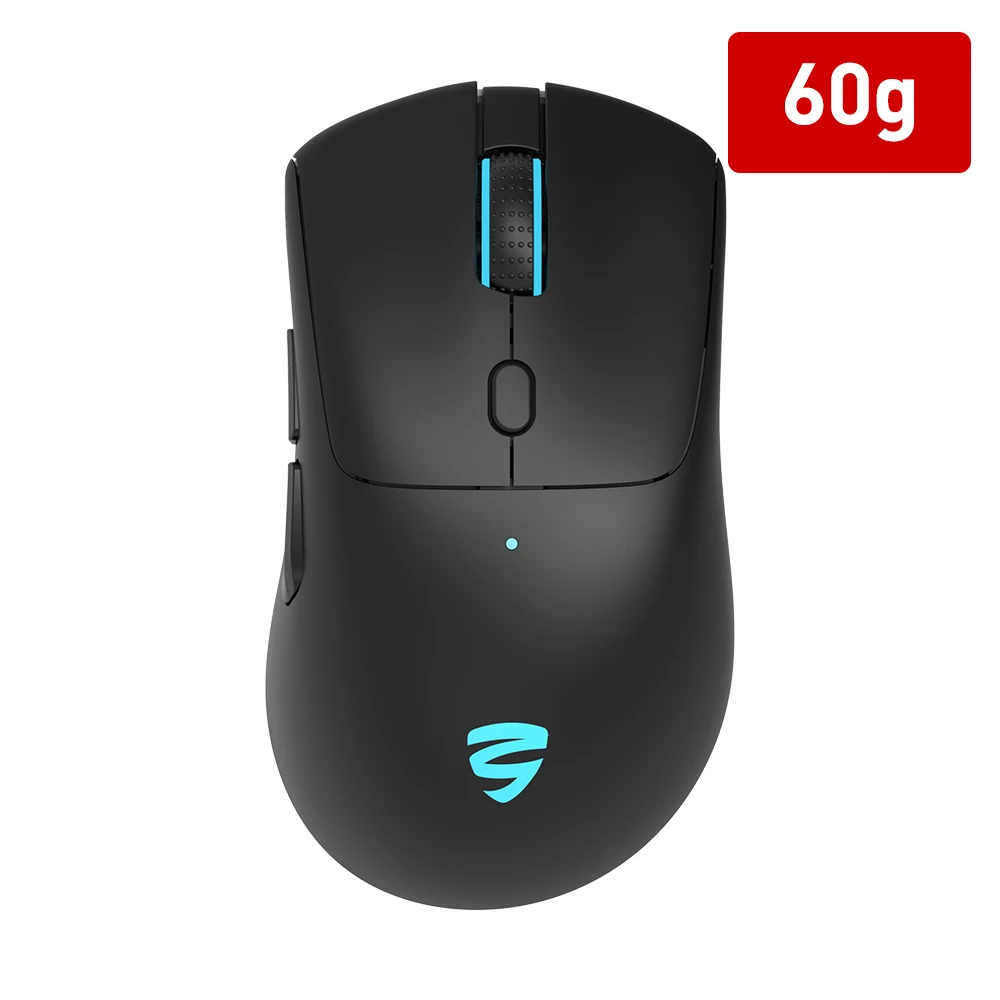 KY-M1055 recarregável 300mah bateria tipo-c cabo 2.4g + bt 60g ultra leve mouse de escritório computador sem fio mouse personalizado gamer 1