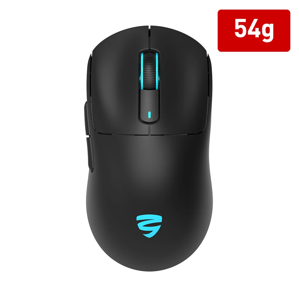 KY-M1054 54G ultralight Mouse Tri-mode luminous Ultra light gaming mouse Type-C cable BT/2.4G/Wired mouse wireless computer rechargeable mouse custom 1