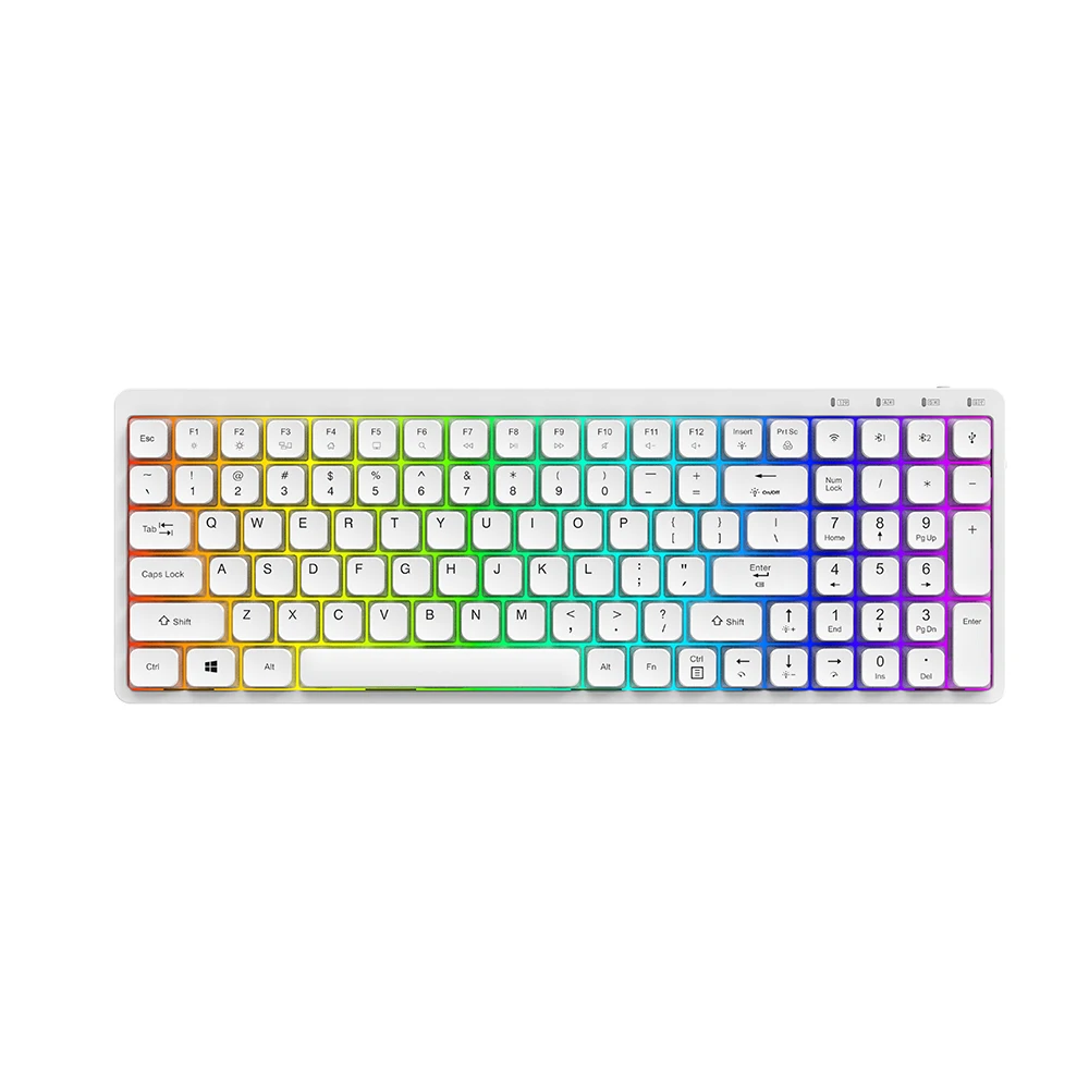 KY-MK301 — беспроводная Bluetooth-клавиатура с эргономичным дизайном, удобным портативным и низкопрофильным корпусом, изготовленная по OEM-заказу. 1