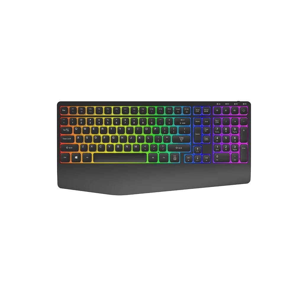 KY-MK300 Office، لوحة مفاتيح الألعاب، لوحة مفاتيح ميكانيكية لاسلكية منخفضة المستوى، بلوتوث، أغطية مفاتيح حقن مزدوجة، يمكن تخصيص اللون 1