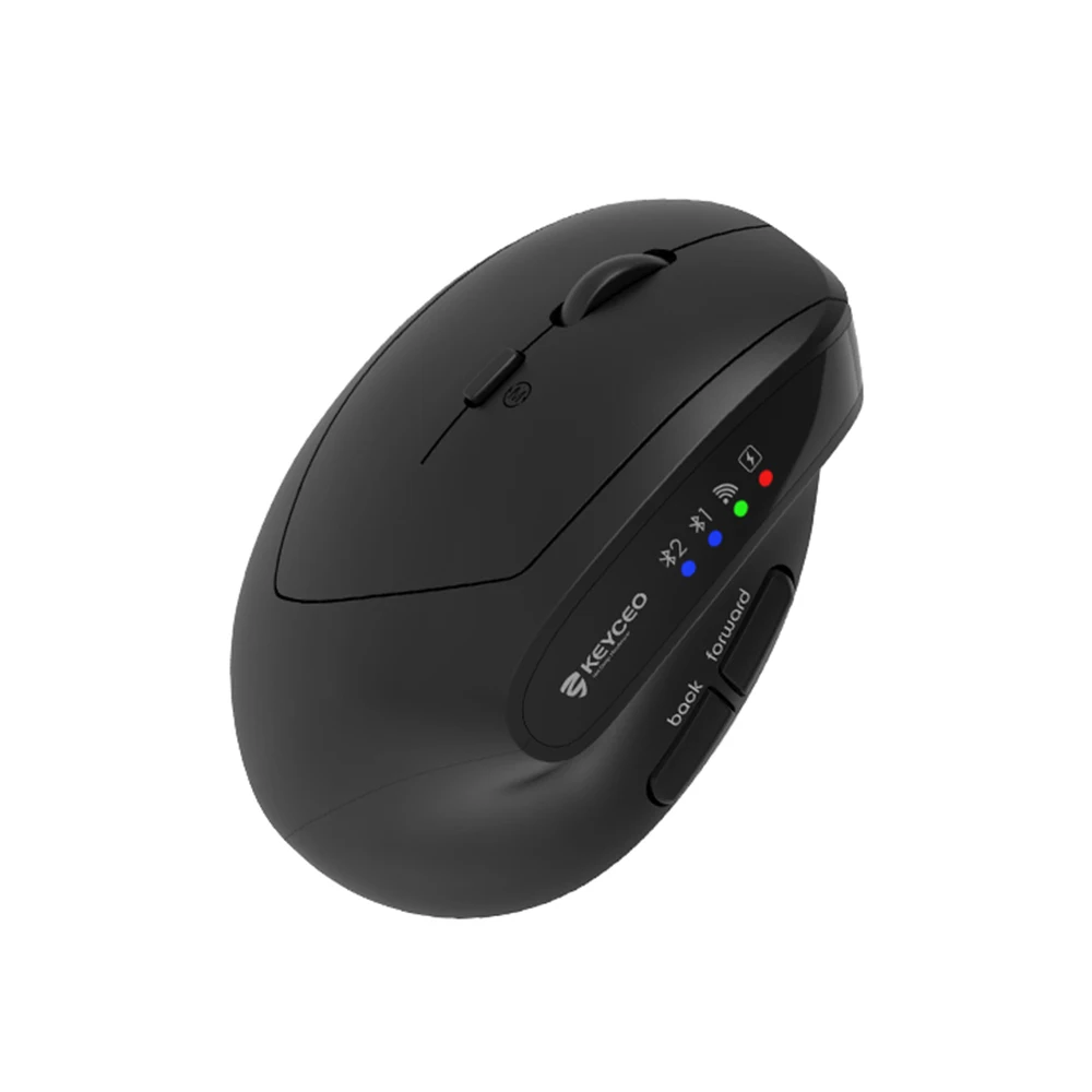 KY-ML670 Haim gauche sans fil 2.4 g Bluetooth à double mode souris ergonomique verticale conception de bureau rechargeable Utilisation de la souris 1