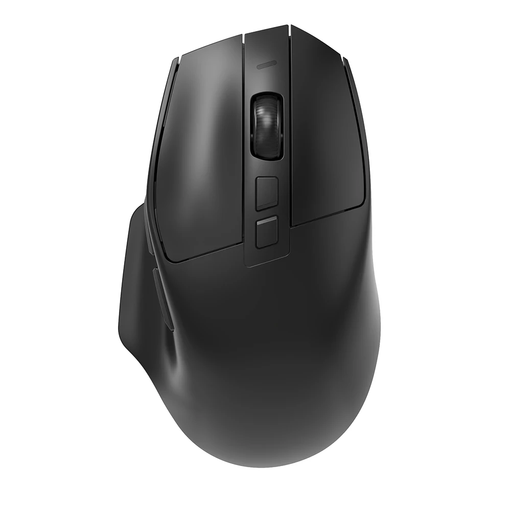 Ratón inalámbrico para juegos KY-M1084 Tri-Mode 2.4G/USB-C/Bluetooth con iluminación RGB ergonómica y retroiluminación RGB de 12000 DPI, programable para computadora portátil, PC y Mac 1